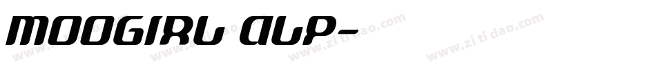 MOOGIRL ALP字体转换